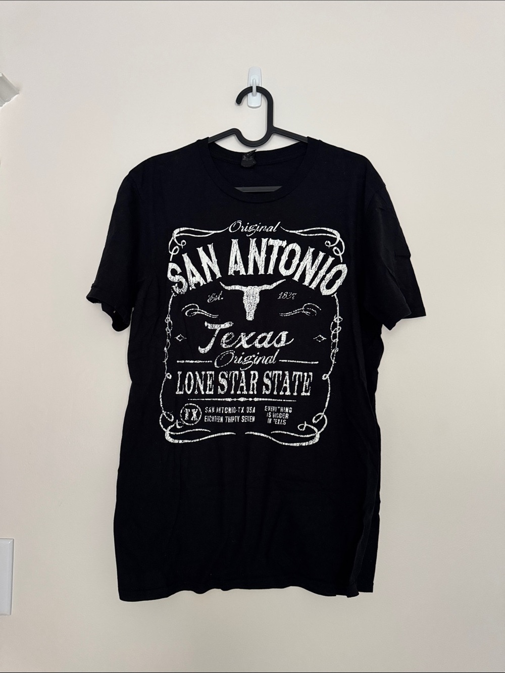 Anvil Black San Antonio Texas Graphic Tee